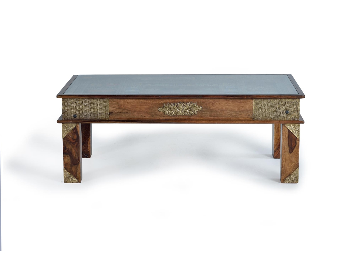 Mesa de Centro con Detalles en Azulejo 45X120X60 GINER Y COLOMER