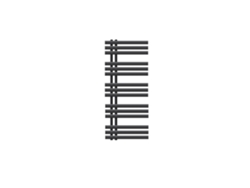 Radiador de baño de diseño Iron EM 500x1200 mm antracita LUXEBATH