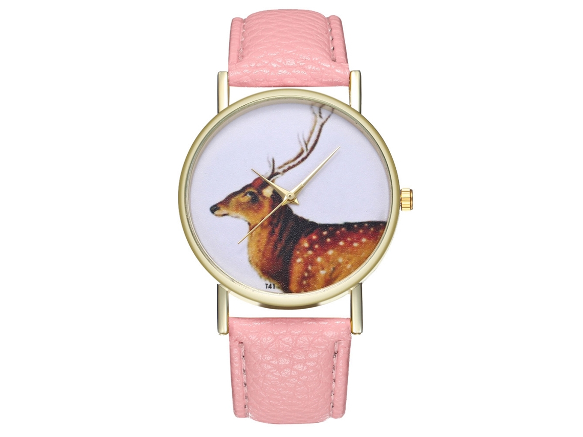 Reloj De Moda Unisex Para Hombre Y Mujer, Cuarzo, Correa De Silicona Rosa.
