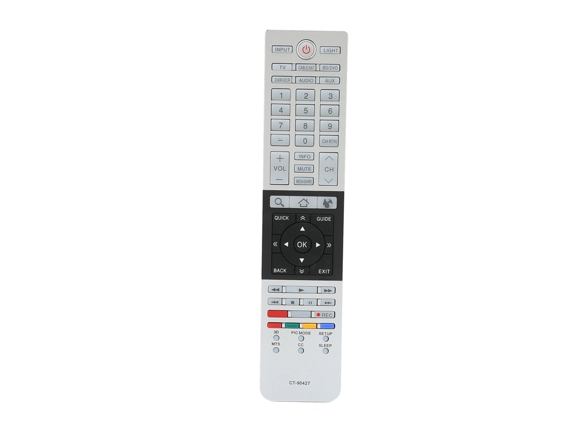 Mando A Distancia De Repuesto Para Televisores Lcd 3d Toshiba Ct-90427 Ct-90428 58l7350u 58l9300 58l9300u 65l7350u
