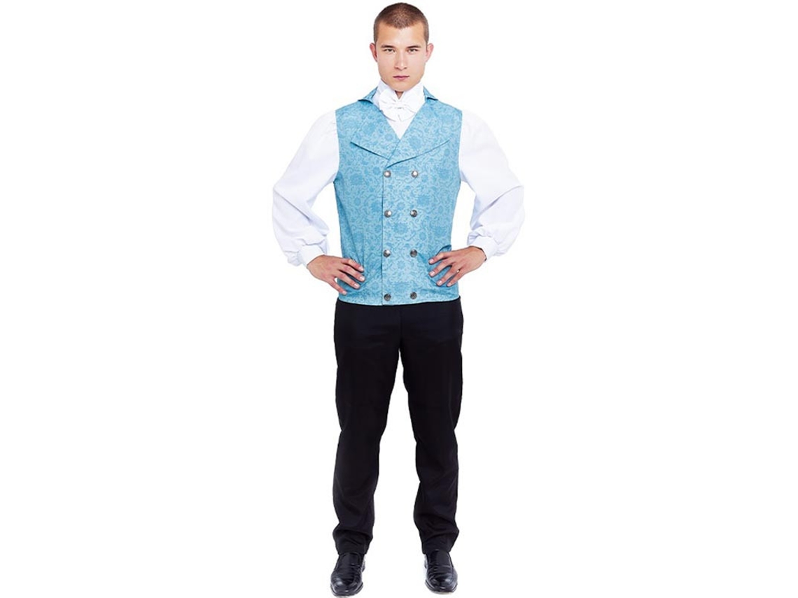 Disfraz de Lord Inglés elegante azul para hombre