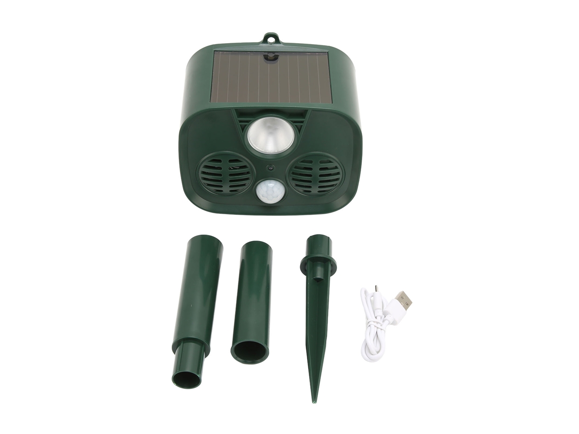 Repelente De Animais Solar Ultrassônico Com Detecção De Movimento Para Cães E Gatos