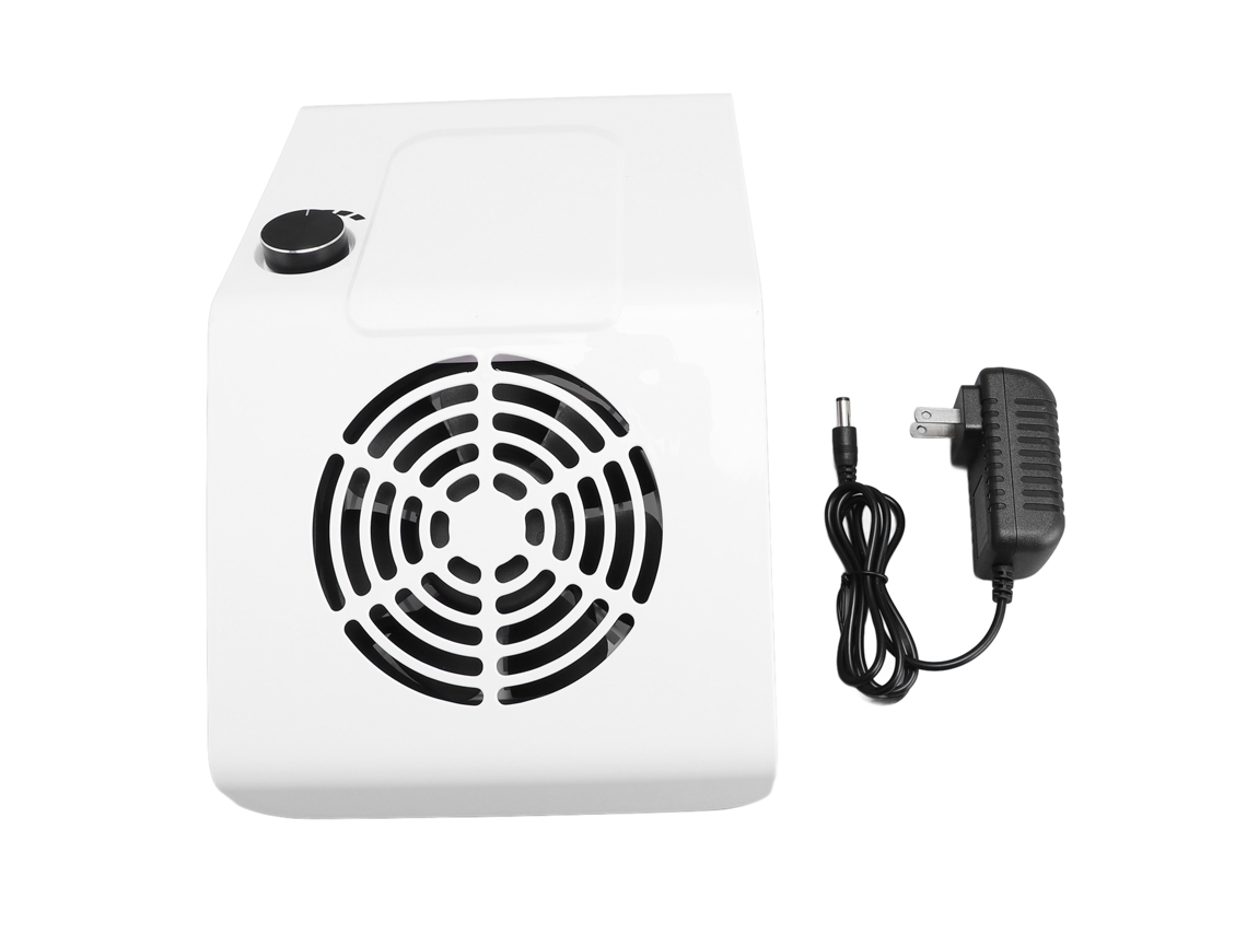Colector de polvo para uñas de 80 W con succión ajustable y bajo nivel de ruido. Enchufe estadounidense.