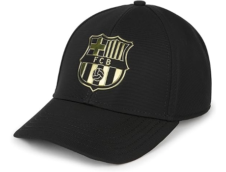 Gorra FC BARCELONA Negro y Dorado Hombre