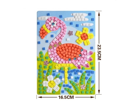 Hecho a mano 3d niños mosaico diy pegatinas de cristal arte - espuma eva juguetes educativos creativos3 SLOWMOOSE