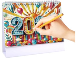 Calendario De Escritorio 2026, Diseño De Pintura Artística, Planificador De De 12 Meses, De Viajes