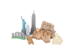 Set De 10 Miniaturas De Edificios Famosos Del Mundo - Juguete Para Niños En Edad Preescolar Y Fiestas