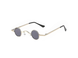 Gafas De Sol Redondas Mini Vintage De Metal, Estilo Hip Hop Divertido.