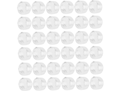 100 Frascos De Viaje Transparentes Para Cosméticos Con Tapa, Envases Con Purpurina.