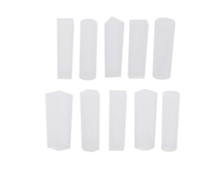 10 moldes de silicona a rayas para joyería de resina