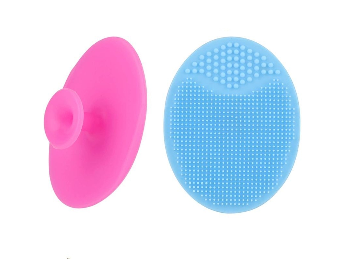 2 Esponjas De Silicona Suave Para Limpieza Facial, Cepillo Exfoliante, Limpieza Profunda De La Piel, Antioxidante