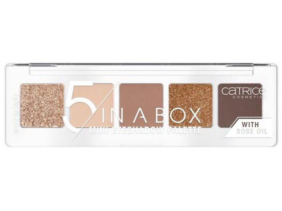 CATRICE 5 en una caja mini paleta de sombras de ojos 010