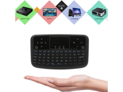 Mini Teclado Inalámbrico Con Ratón Aéreo Y Panel Táctil, Recargable A 2,4 Ghz, Para Android Tv Box, Smart Tv, Pc Y Ps3.