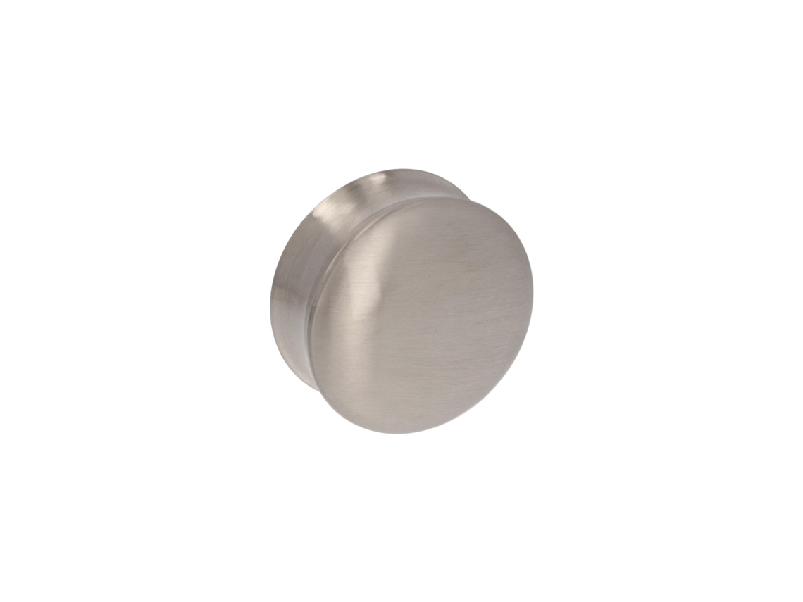 Pomo Para Mueble De 50 Mm De Diámetro En Zamac Níquel Satinado Lote De 6mm