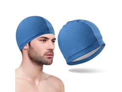 Gorro de baño unisex de PU suave, cómodo y no apretado para cabello largo.
