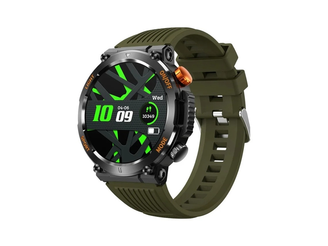 Reloj inteligente de 1,46 pulgadas, 100 modos deportivos, batería de 30 días en espera, compatible con iOS y Android, color verde Bestvite