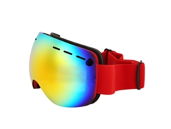 Gafas de esquí unisex para adultos, de doble capa, antivaho, visión amplia, resistentes al viento y al montañismo.