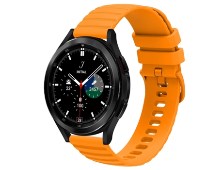 Correa de reloj inteligente para Samsung Galaxy Watch 4 Classic 42 mm 20 mm Patrón de puntos ondulados Correa de reloj de silicona de color sólido ...