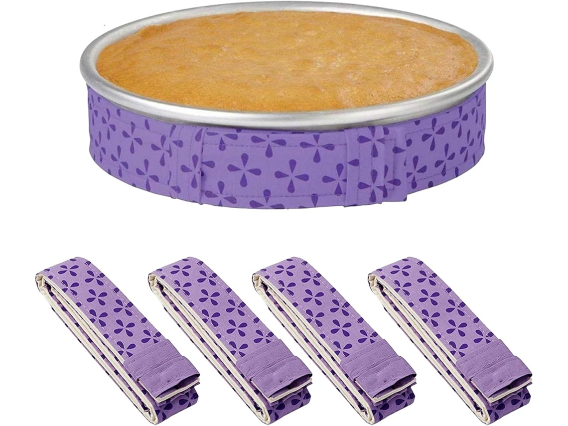 VYLARA Firas De Bolo Mesmo Para Assar, Nivelador De Bolo Para Bolos Uniformemente Assados, Tiras De Algodão Grossas Super Absorventes Para Bolos Perfeitament