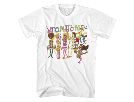Camiseta ROCKINSTONE Tom Tom Club Tom Tom Club Arte do álbum Tom Tom Club Camisa (S)