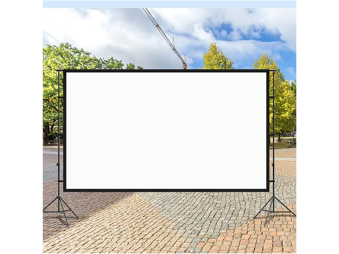 Pantalla De Proyección Portátil Plegable 4k, Pantalla Hd 16:9, Con Soporte.