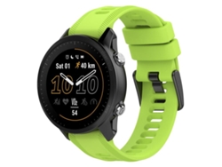Bracelete Para Garmin Forerunner 955 - Silicone Cor Sólida - Fivela Preta Lima
