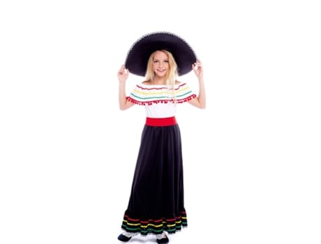 Disfraz de Niña PARTILANDIA belleza mexicana con falda (Tam.: 7-9 anos)