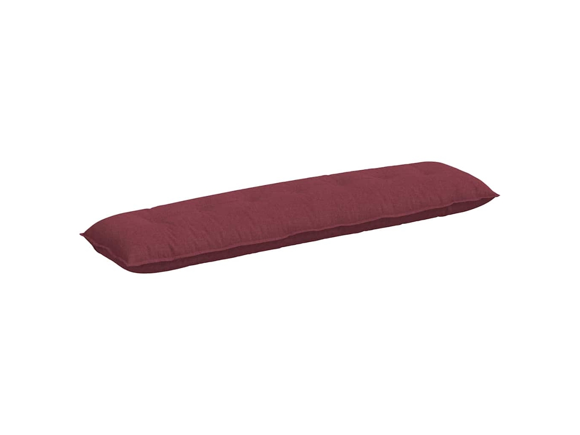Cojín De Espalda Rojo Vino 200 X 19 X 50 Cm Tela
