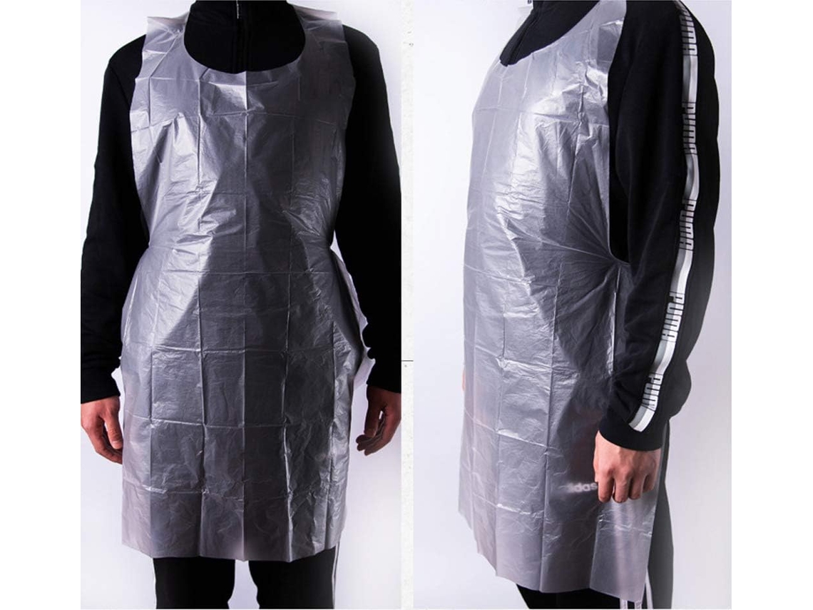 Delantales Desechables Para Cocinar Y Limpiar, Grandes, De Polietileno Impermeable, Para Pintar Y Servir, Para Manualidades. Diseño Fácil De Usar Con