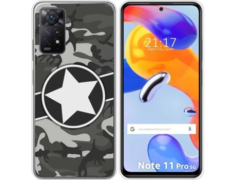 Carcasa Xiaomi Redmi Note 11 Pro TUMUNDOSMARTPHONE Dibujos Camuflaje 02 Multicolor