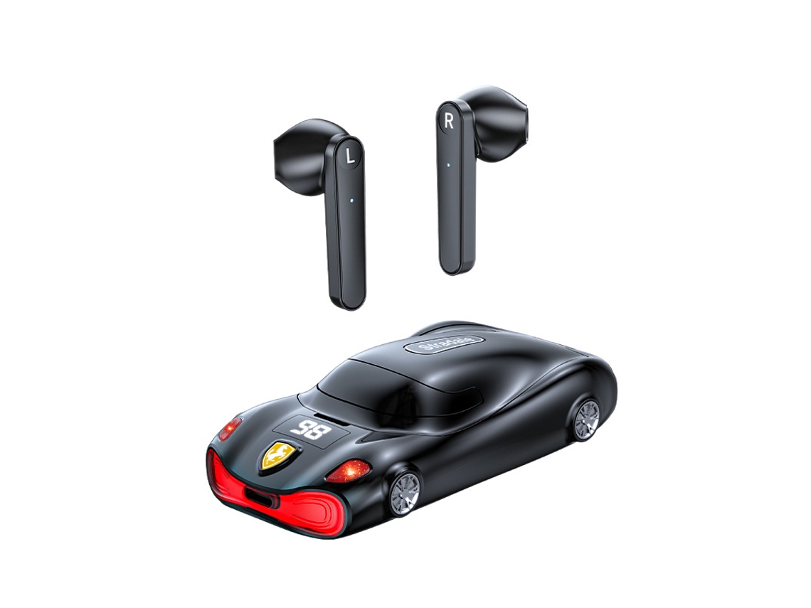 Auriculares Inalámbricos Bluetooth 5.0, Calidad De Sonido Hifi, Batería De Larga Duración, Pantalla Led, Negro