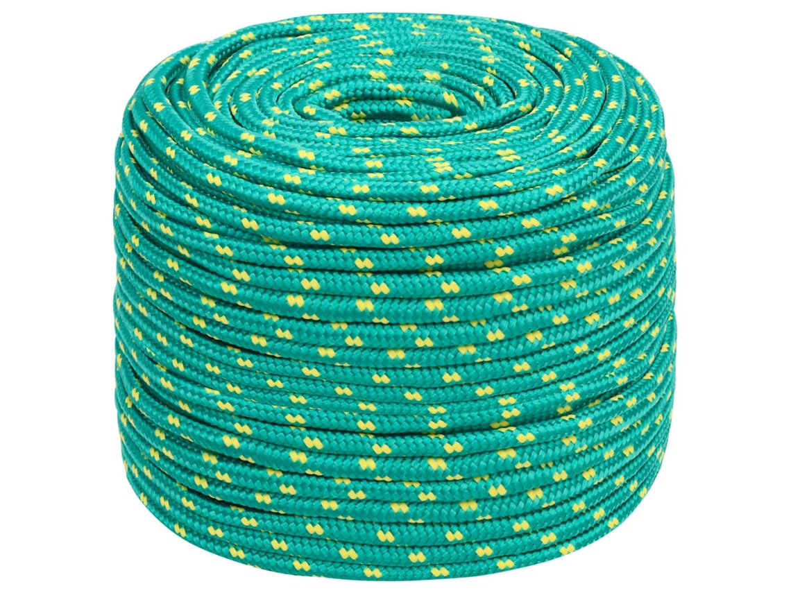 Cuerda De Barco Polipropileno Verde 8 Mm 100 M
