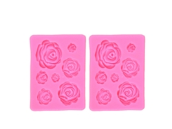Molde de silicona con forma de rosa, para tartas y decoración de bodas, para dulces RNEMITERY