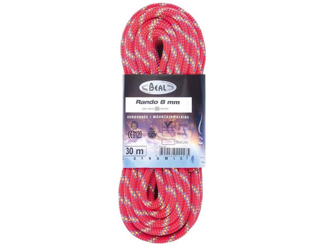 Cuerda De Escalada BEAL Cordas Rando Golden Dry (Rosa - 48 m)
