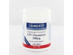 Complemento Alimentar LAMBERTS Cromo Gtf 200/Ug 100 Tabs (100 Comprimidos)