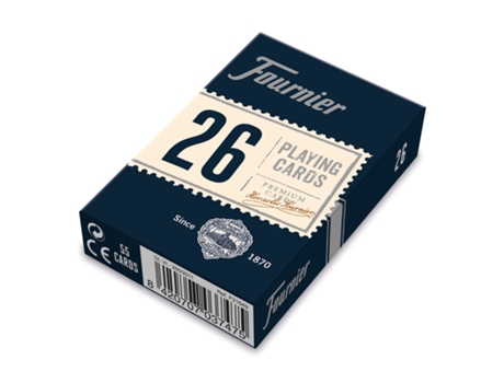 Baraja De Bridge FOURNIER Nº 26 De 55 Cartas FOURNIER Con 2 Índices Estándar. Azules