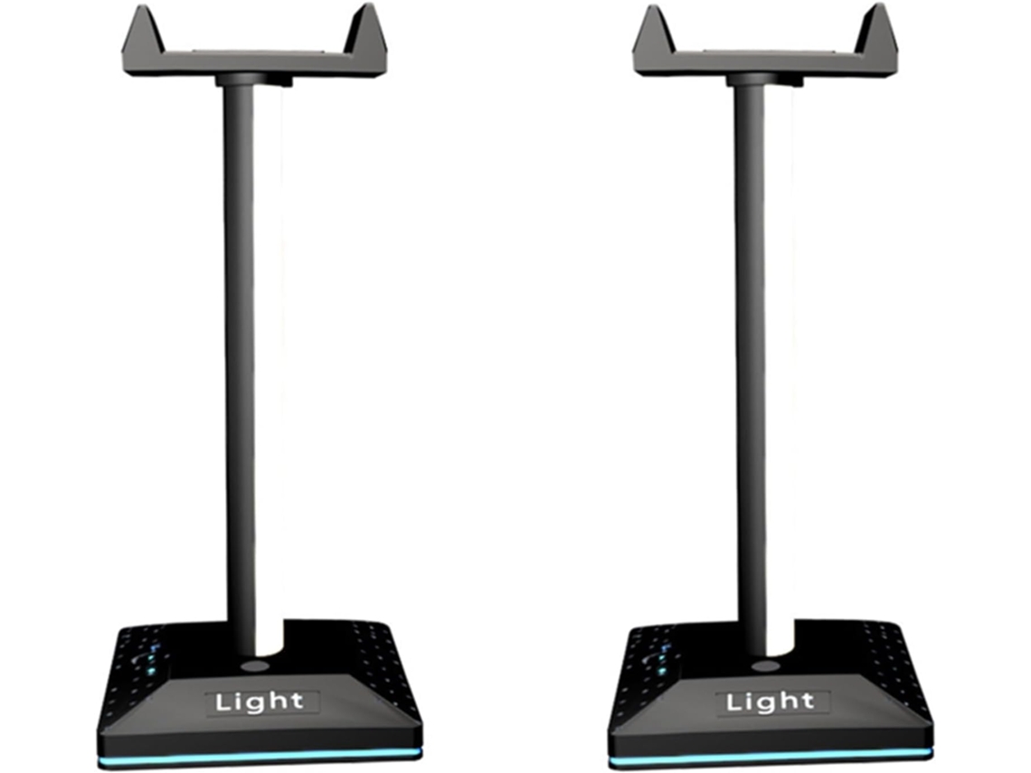 2 Soportes Para Auriculares Rgb Con Luz Ambiental Y Efecto De Ritmo, Colgador Multifunción Para Auriculares De Juegos