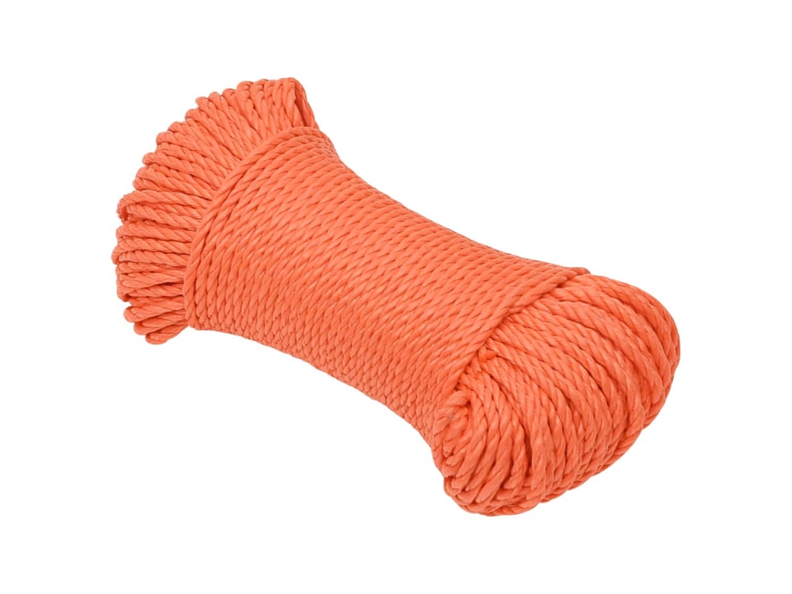 Cuerda de trabajo de polipropileno de 3 mm y 500 m, color naranja, HARLANV1