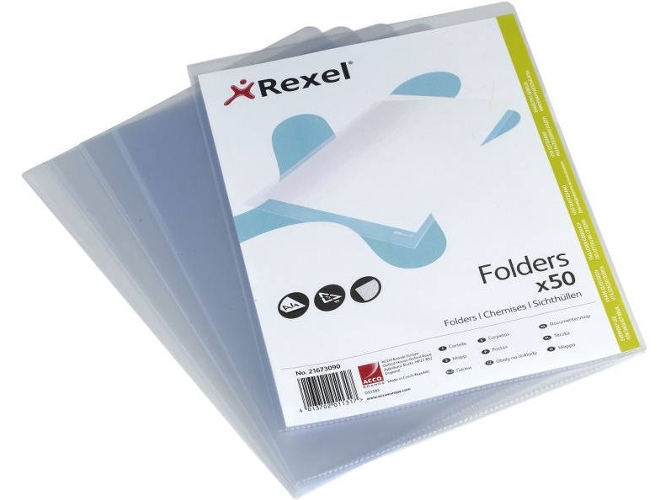Fundas REXEL 21673090 (210x297 mm - Transparente - Polipropileno - A4)