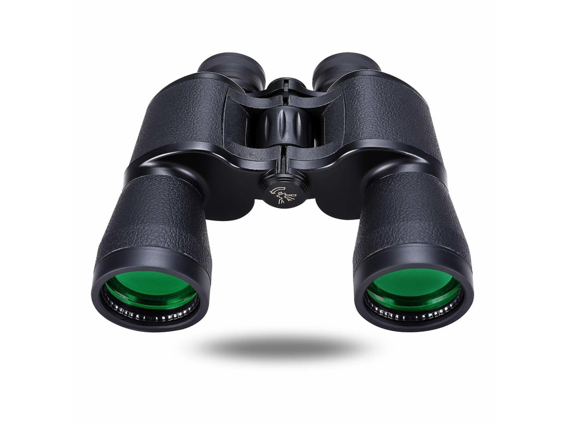 Binoculares 20x50 Bak4 Prism FMC IP68 Visión nocturna con poca luz Ocular grande Observación de aves Caza Navegación Negro Yizhood