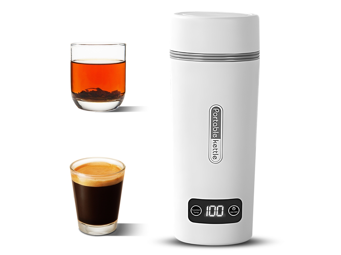 Hervidor Eléctrico Portátil 1.5 Tazas Control Temperatura Acero Inoxidable 304 Apagado Automático