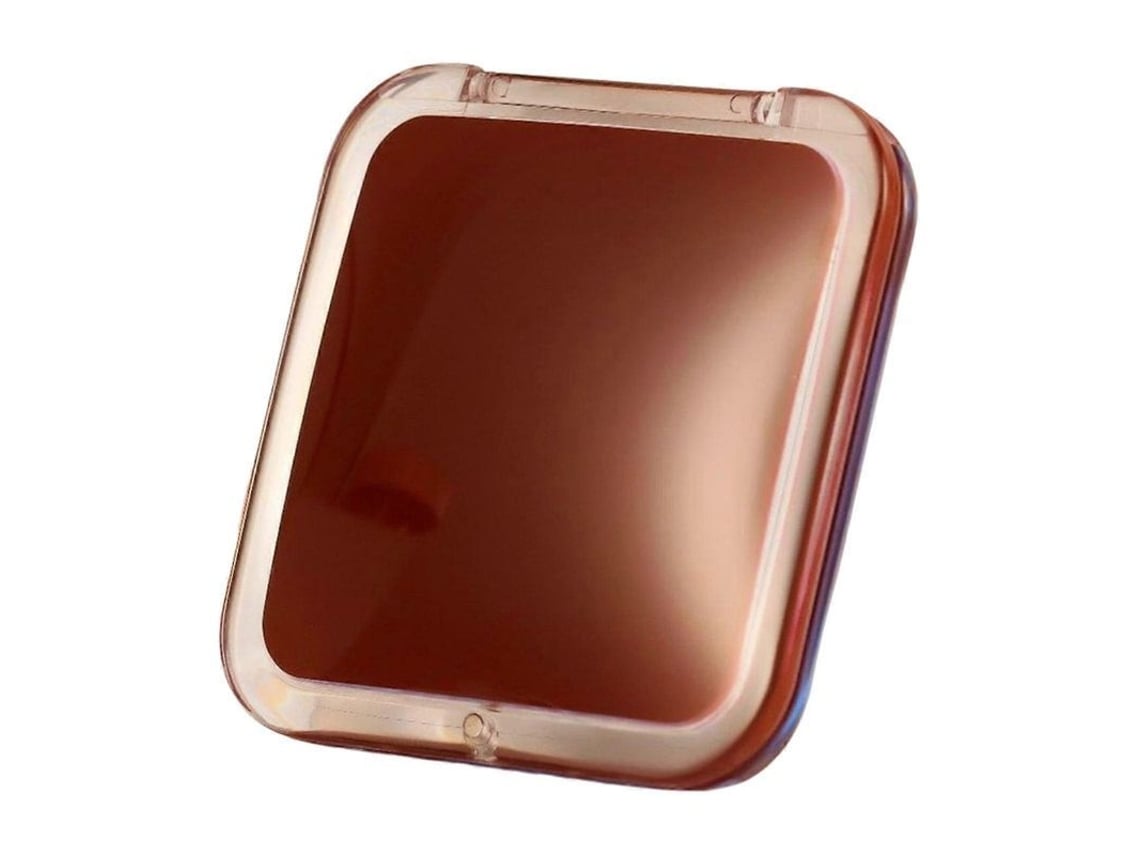 Espejo De Maquillaje Plegable De Viaje Con Lupa De 15x, Doble Cara, Blanco, Para Uso En La Oficina Y Viajes.