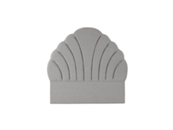 Cabecero Cama Poliester Mdf Gris 157x8x160cm