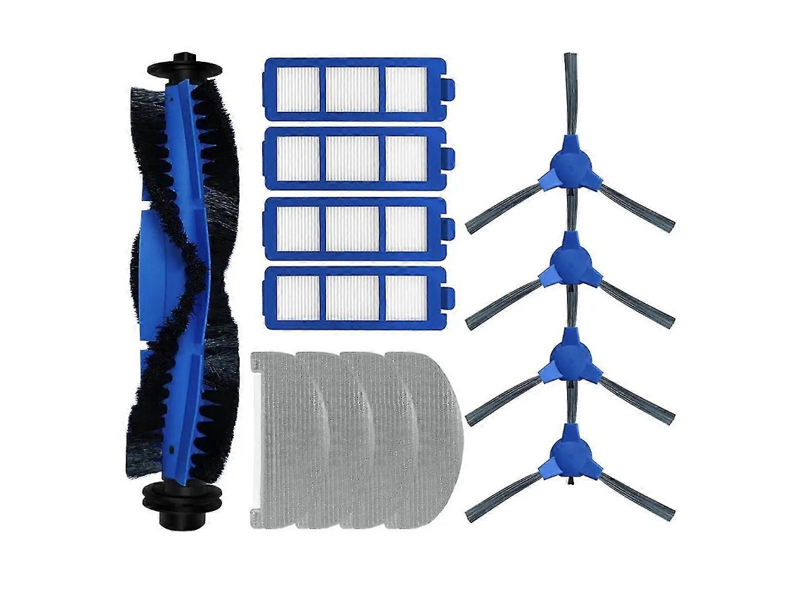 Accesorios de repuesto para aspiradoras robot Clean G40 Hybrid+ / G35+: cepillo de rodillo, filtro lateral, paño de mopa.