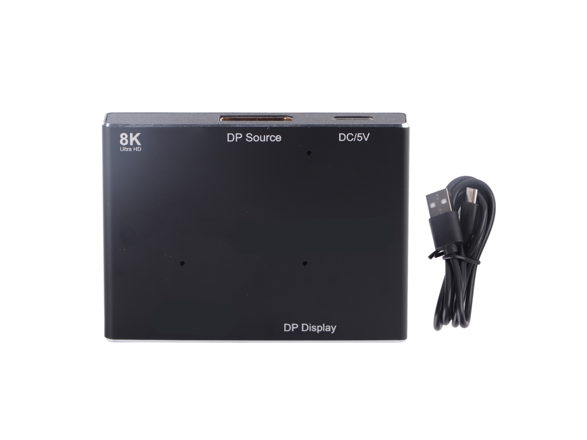 Divisor De Interfaz Multimedia Displayport Hd Compatible Con 8k Mst Sst, 1 Entrada Y 2 Salidas, Distribuidor Dp