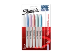 SHARPIE Rotulador Tinta Permanente Mystic Punta Fina 5 Colores Pastel Surtidos