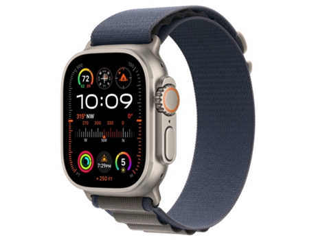 Smartwatch Watch Ultra 2 Lte Alpine Titan 49 Mm Loop Blue Medium Mrep3 APPLE