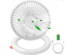 Ventilador de escritorio inalámbrico y plegable con una autonomía de batería de 7 horas.