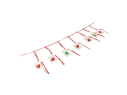 Calendario de Navidad: Cuenta atrás 1-7 Cintas Rojas