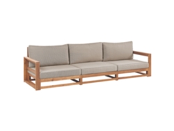 Sofá de 3 plazas BELIANI Timor de Madera de acacia con certificado FSC® Madera clara 269x75x72